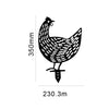 Chicken Yard Art Outdoor Garden Backyard Gazon Stakes Hen Yard Decor