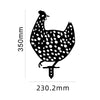 Chicken Yard Art Outdoor Garden Backyard Gazon Stakes Hen Yard Decor