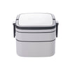 Double-layer portable lunch box with lid bento box