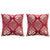 Cushions printed with film 2 pcs Bordeaux and gold 40x40cm Velvet