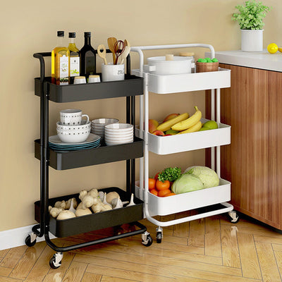 3-Tier Storage Rack Trolley Home Kitchen Storage