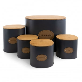 Food Storage and Organization 5 Piece Canister Set