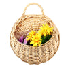 Rustic Wicker Rattan Wall Hanging Flower Baskets Pot Home Balcony Wedding Decor Gift